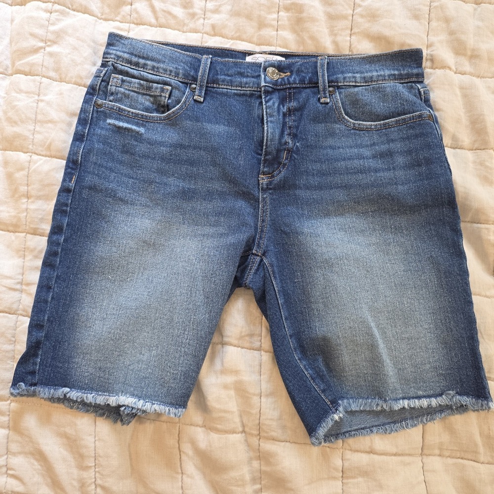 Sofia Vergara Shorts Womens 2 Blue‎ Jeans Denim Gabriella Bermuda Short Cut Off